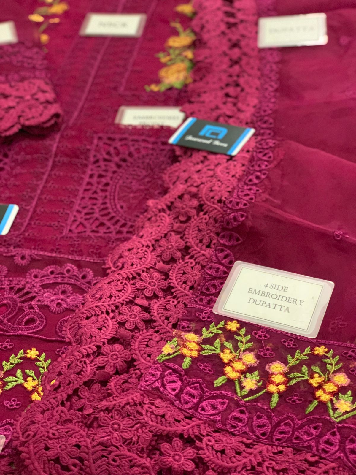 Aneela's Wz-212 Most Hit Code Premium Pure Chikankari Lawn Dress 2025