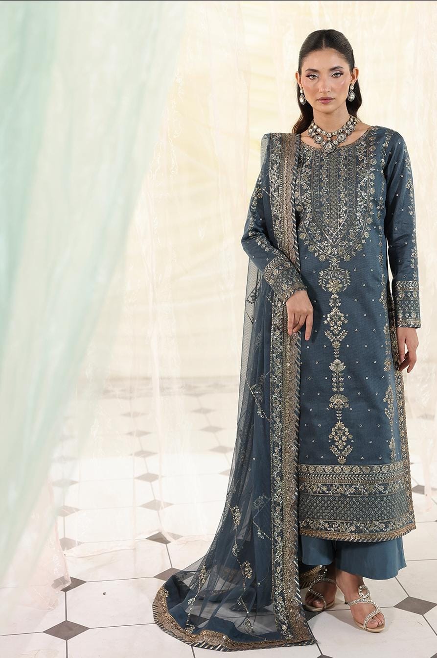 Asim Jofa Wz-073 Semi Pure Chiffon Most Demanding Dress 25 – Wearza