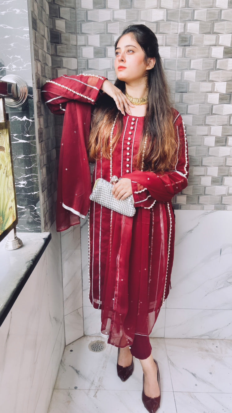Motiyana Semi Pure Chiffon 3pc Dress 2025