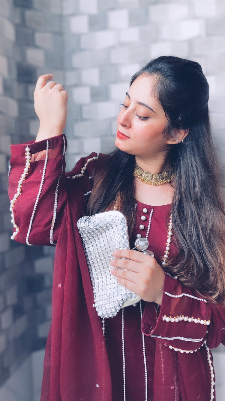 Motiyana Semi Pure Chiffon 3pc Dress 2025
