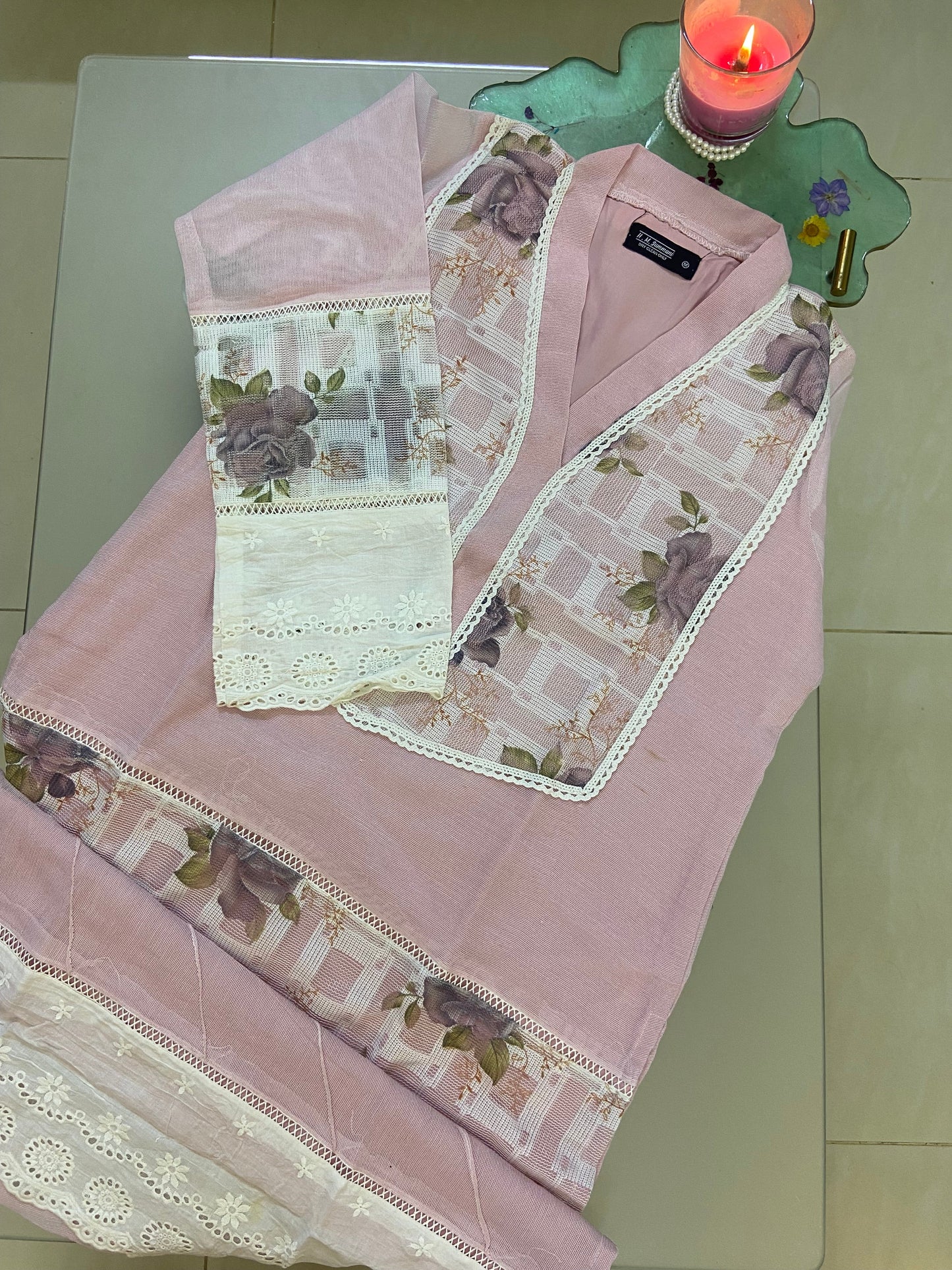 Rangrez Premium Pure Lawn Chikankari Shirt 2024