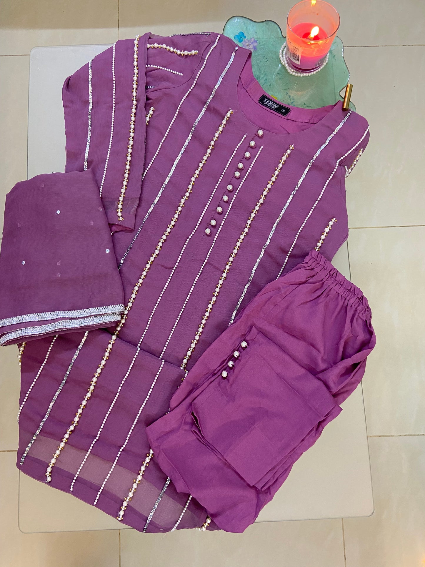 Motiyana Semi Pure Chiffon 3pc Dress 2025