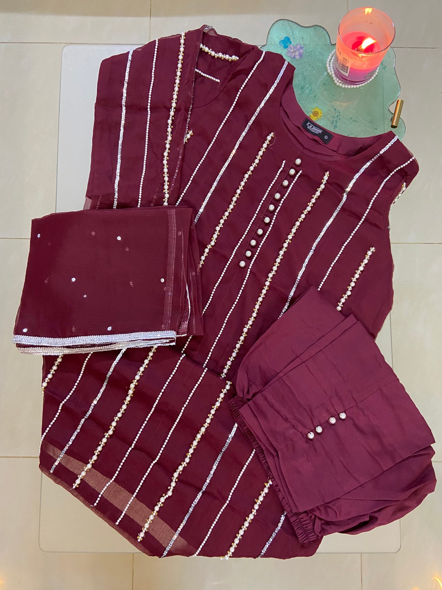 Motiyana Semi Pure Chiffon 3pc Dress 2025