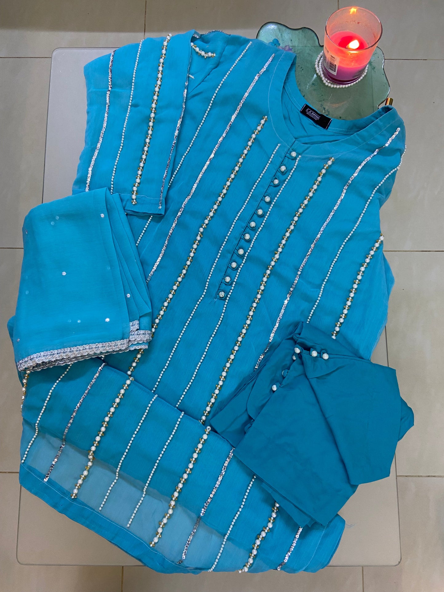 Motiyana Semi Pure Chiffon 3pc Dress 2025