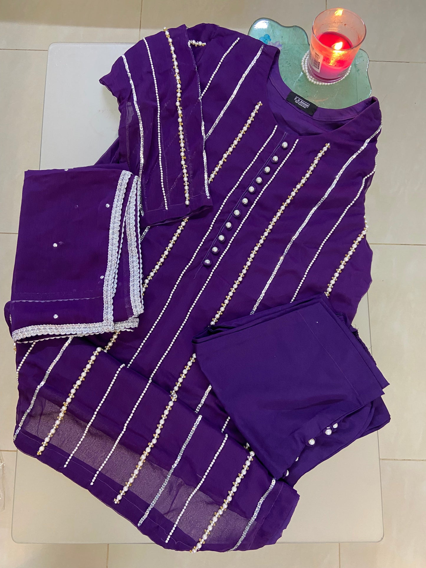 Motiyana Semi Pure Chiffon 3pc Dress 2025