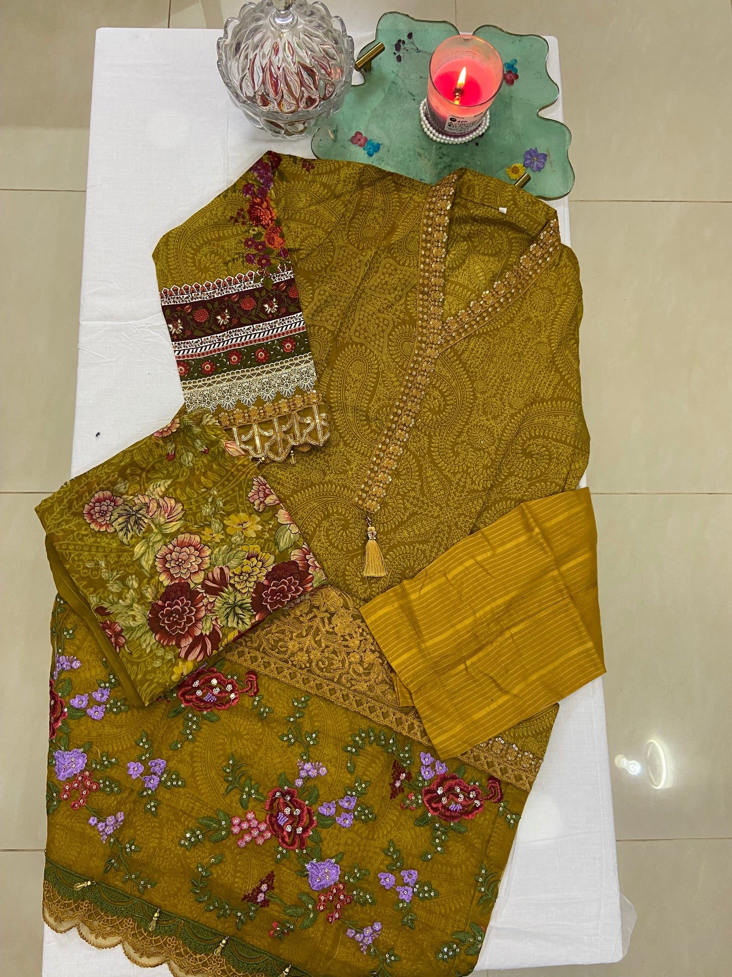 Sukoon Luxury Pure Lawn Stitched Dress 2024