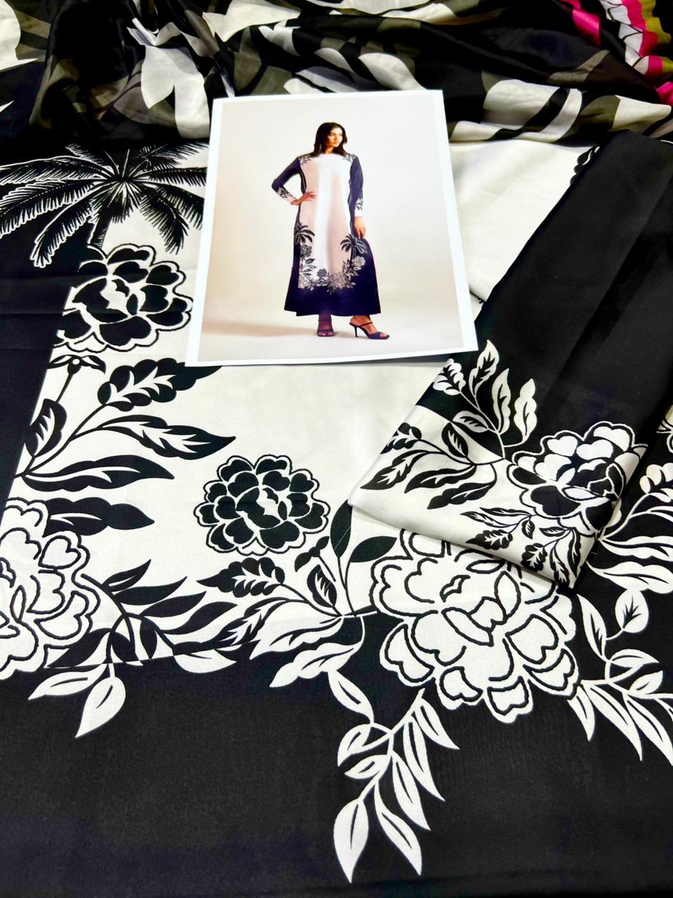 Lulusar Hit Code Shamoz Silk 3pc Dress 2025