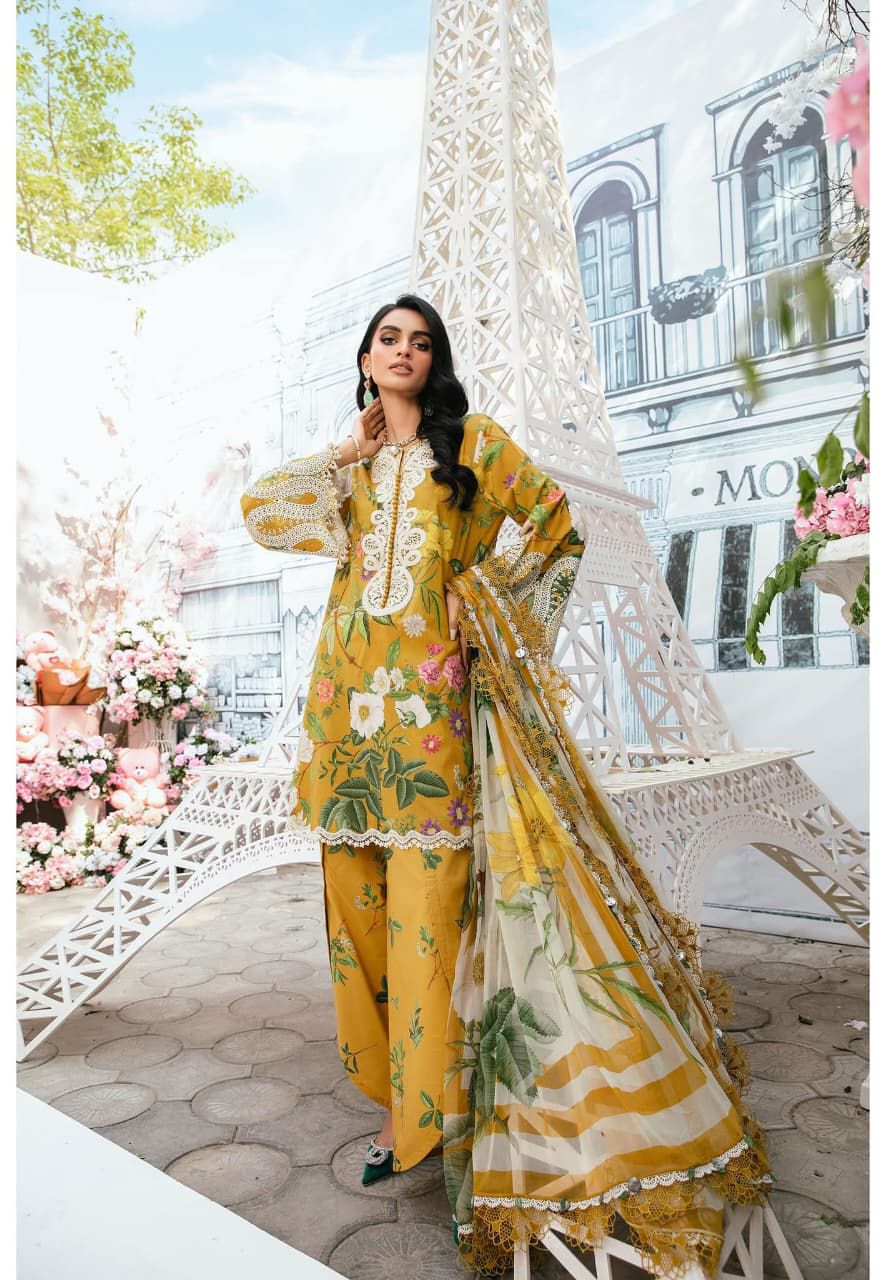 Maria B M Print Vol 2 MPT-2604A/B Premium Lawn With Chiffon Duppata 2025