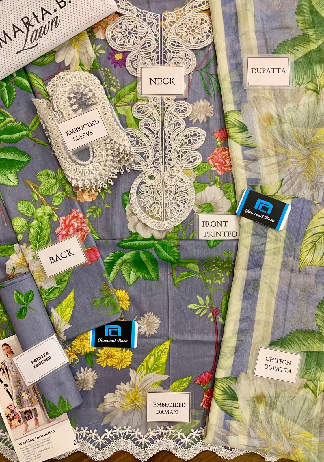 Maria B M Print Vol 2 MPT-2604A/B Premium Lawn With Chiffon Duppata 2025