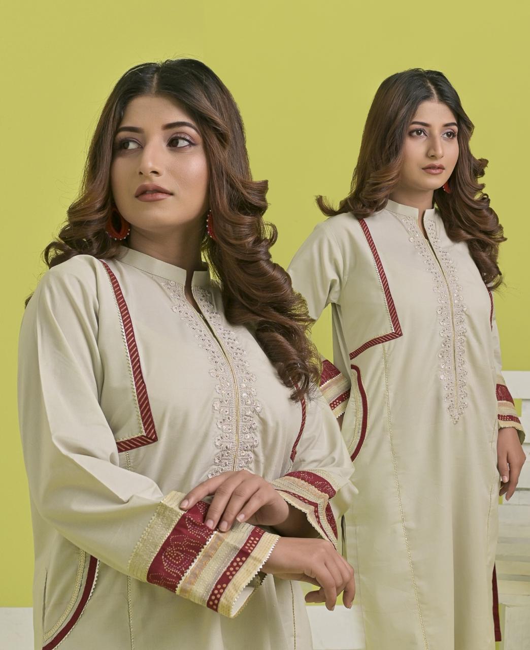 Wearza 2-Pcs COrd Set Premium Khaddar Cotton 2025 Wz-004