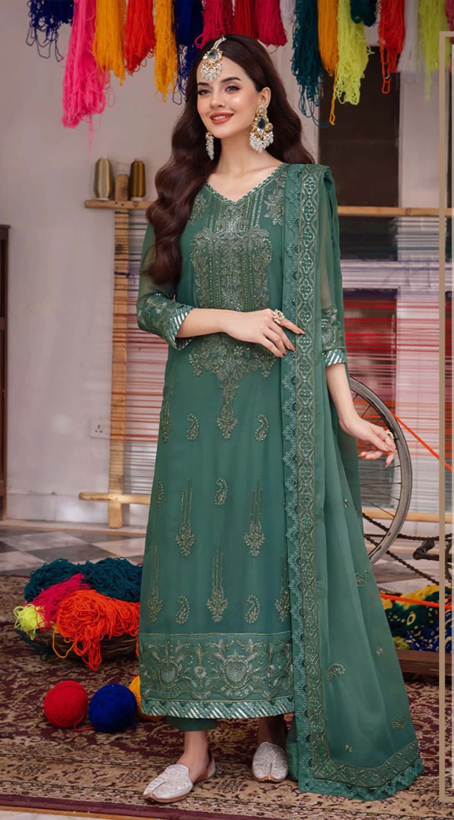 Asim Jofa 100% Organza Beautiful Color Dress 2024 Wearza Asim Jofa 100% Organza Beautiful Color Dress 2024 Wearza