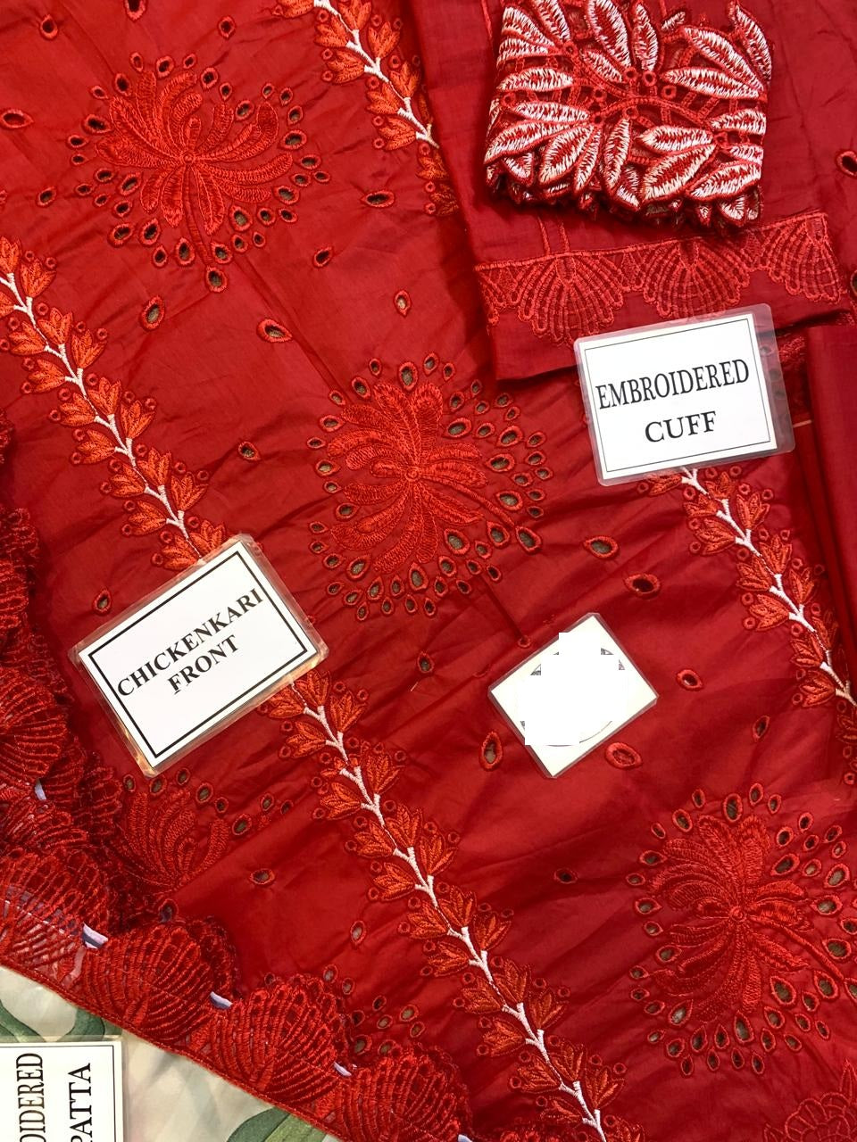 RANGRASIYA X WEARZA MOST UNIQUE ARTICLE OF THE YEAR PREMIUM PURE CHIKANKARI LAWN 2024 - Wearza