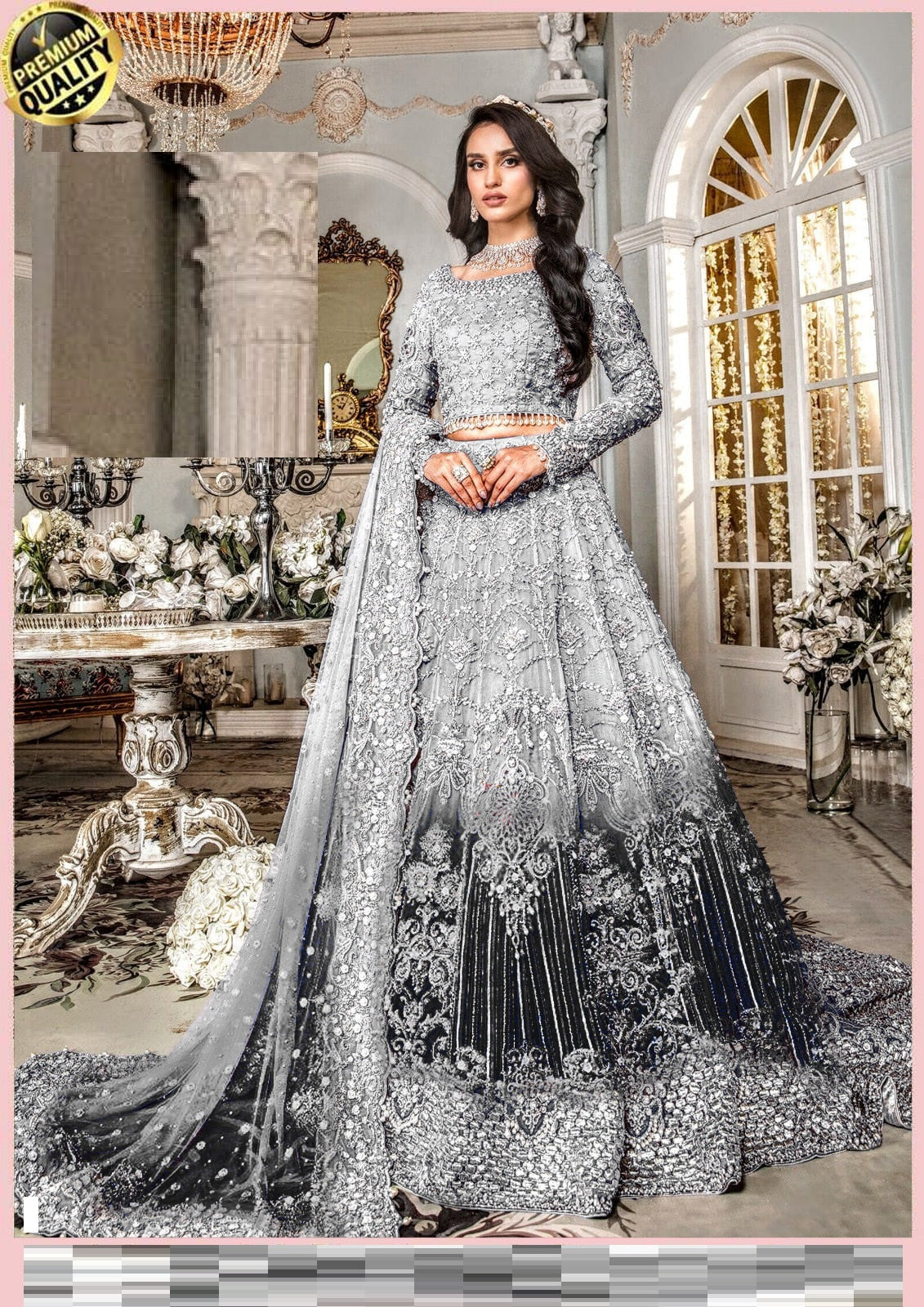 MARIA B TIE N DIE BRIDAL 100% SOFT NET BEST FOR WEDDING 2024 – Wearza