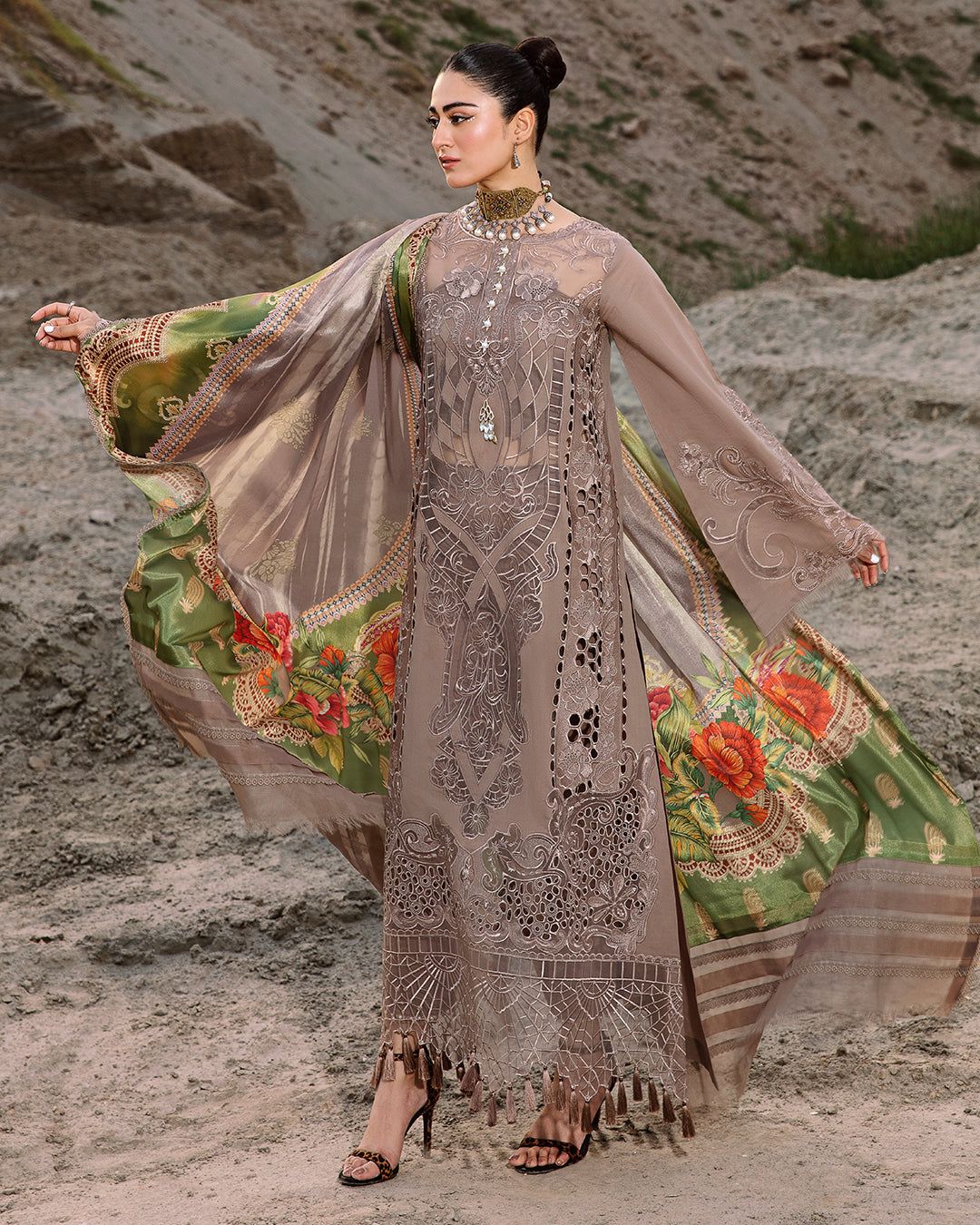 Bin Ilyas Premium Pure Chikankari Festive 3Pc Dress 2024 WEARZA