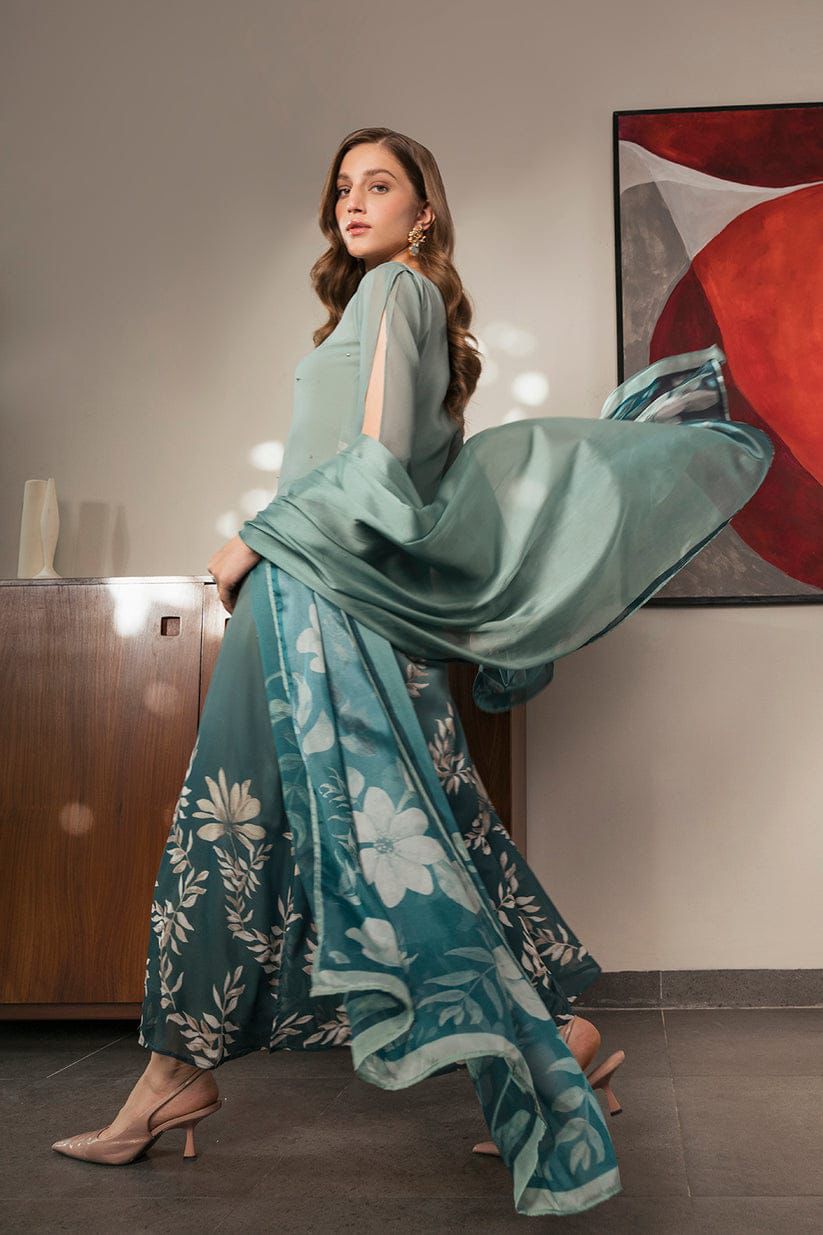 Lulusar Wz-1110 Premium Pure Silk With Stone Work Winter Unstitched Dress 2024