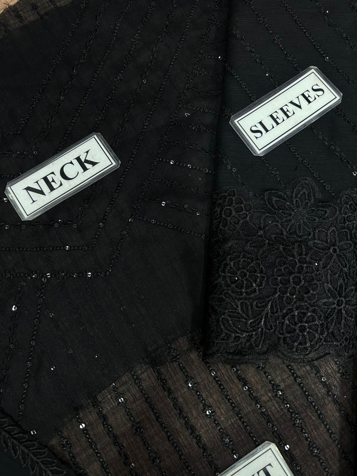 Azure Black Beauty Pakistani Semi Pure Chiffon Party Wear 2024 12 12 sale