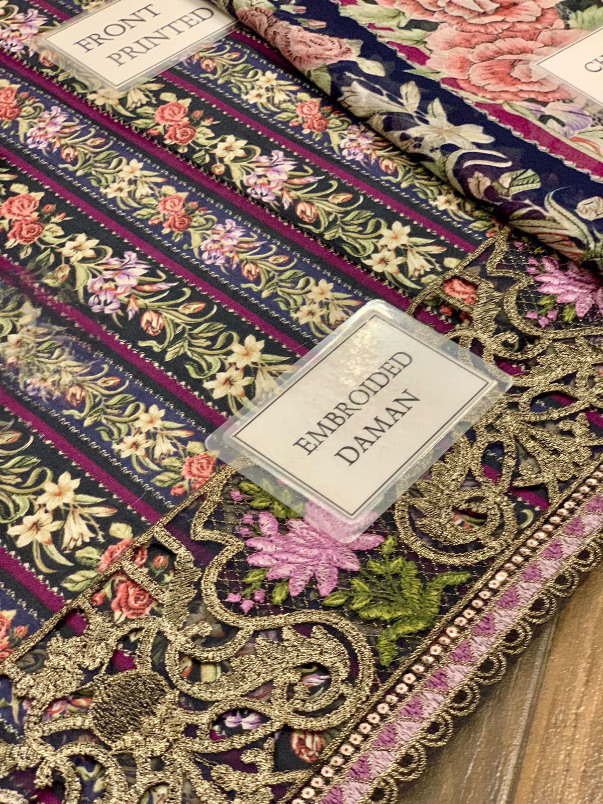 Maria b M Print Wz-090 Premium Pure Lawn With Semi Pure Chiffon Duppata 2025