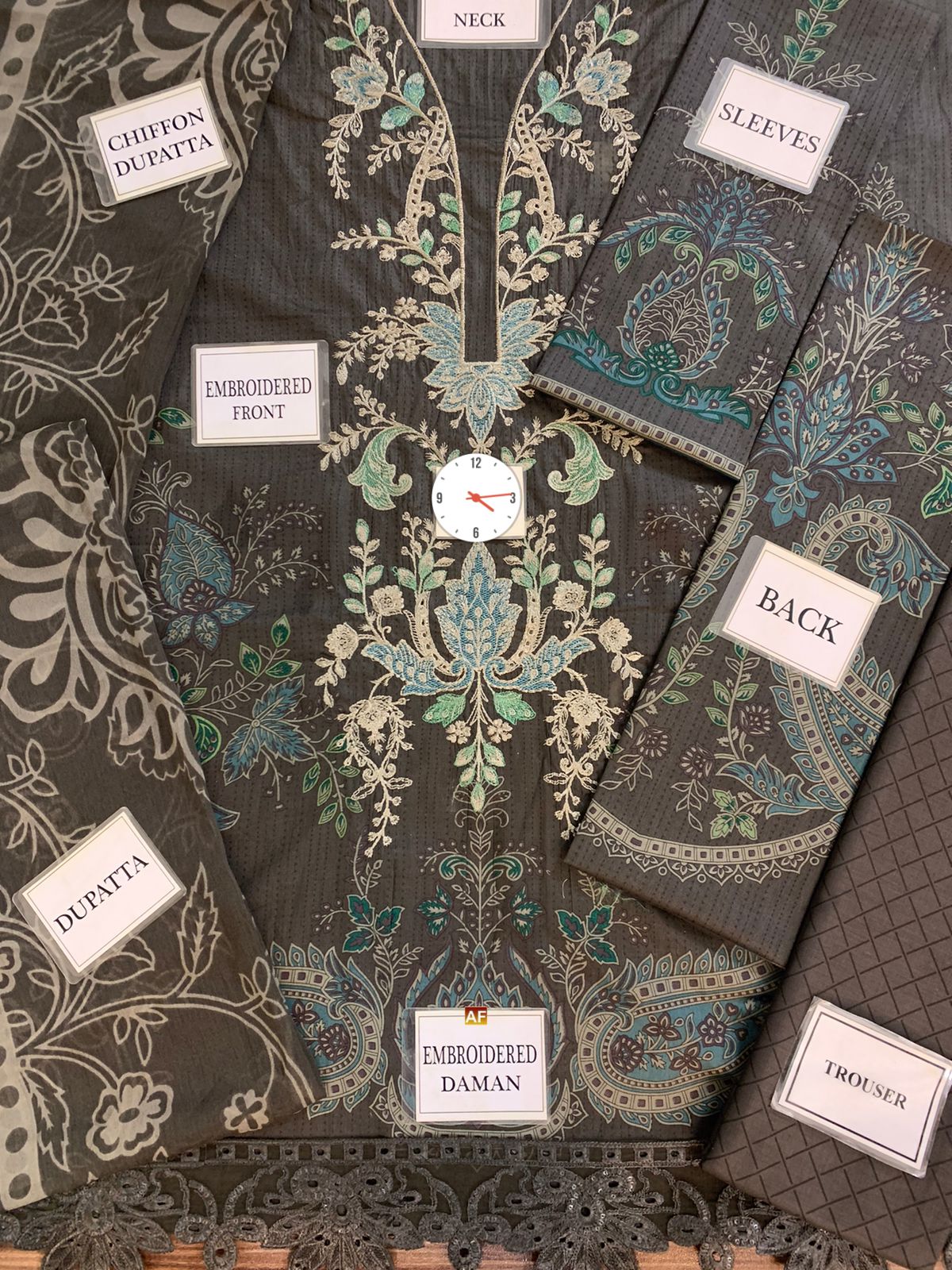Maria b M Print Wz-D-09 Premium Pure Lawn With Semi Pure Chiffon Duppata 2025