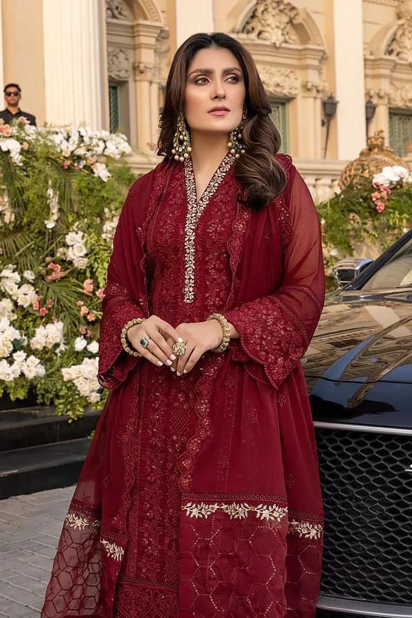 Azure X Wearza Semi Pure Chiffon Pakistani Dress Eid Collection 2025