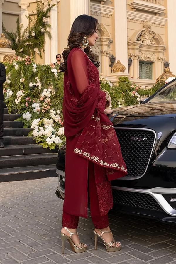 Azure X Wearza Semi Pure Chiffon Pakistani Dress Eid Collection 2025