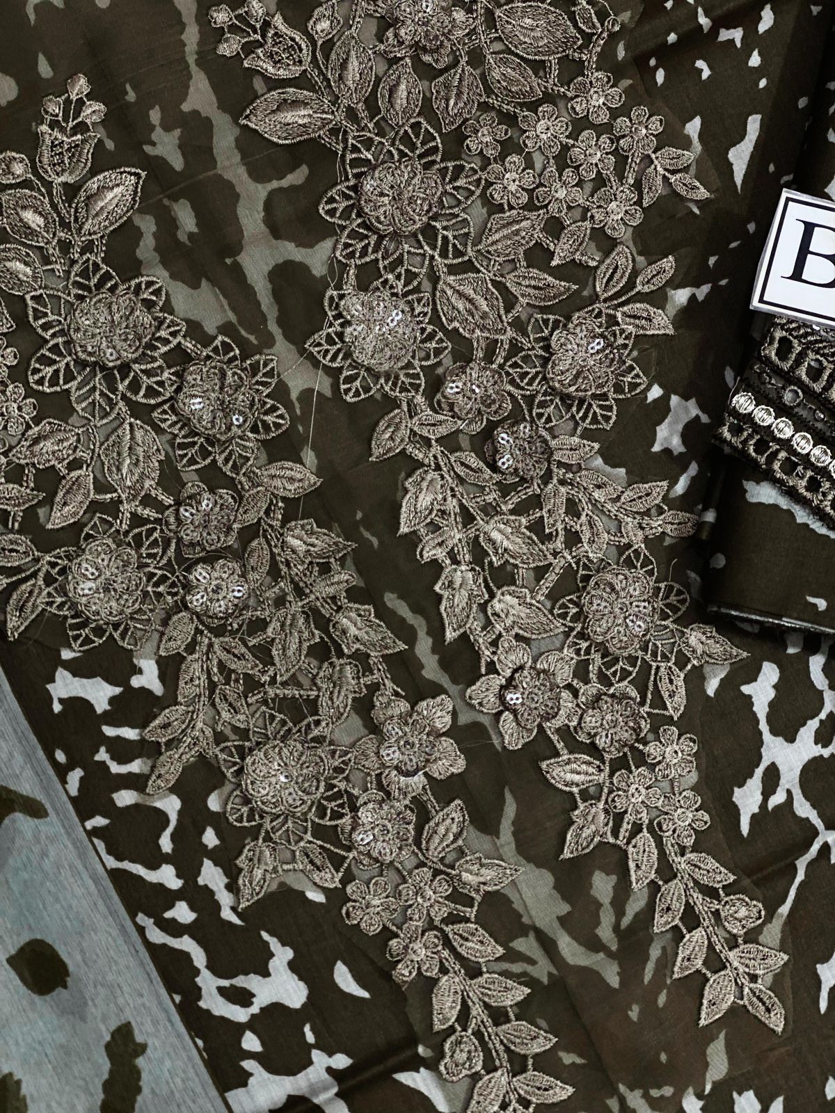 Maria B M-print Wz-1 Most Hot Code Premium Pure Lawn Dress 2025