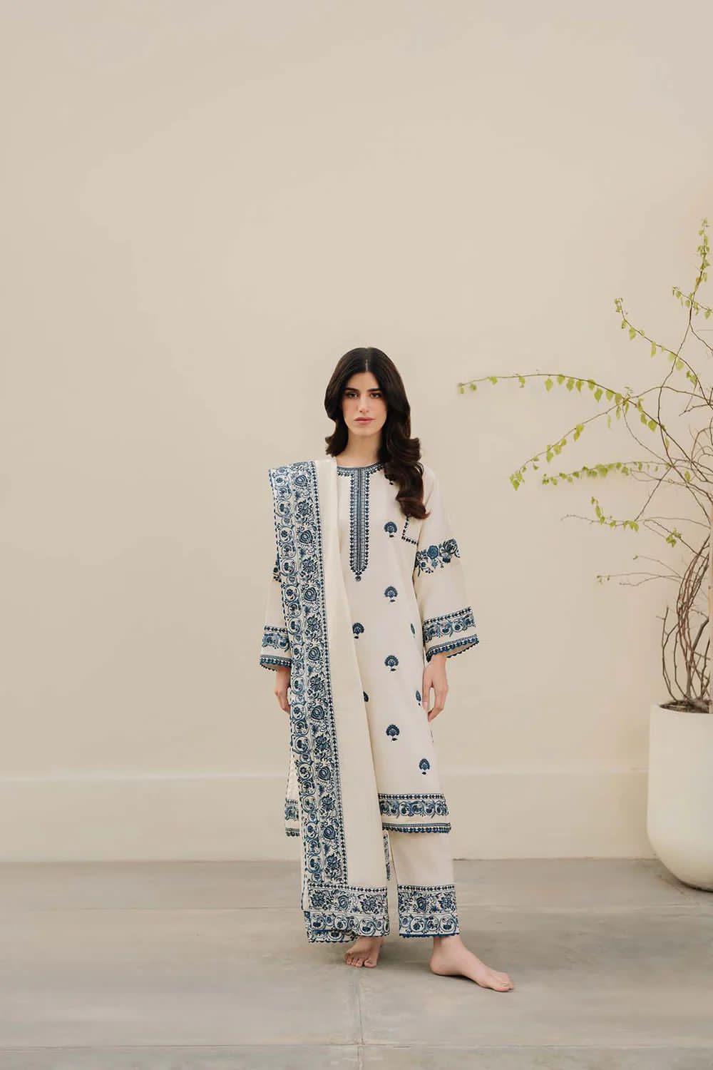 Zarqash Wz-98 Luxury Pure Lawn Embroidered Eid Collection 2025