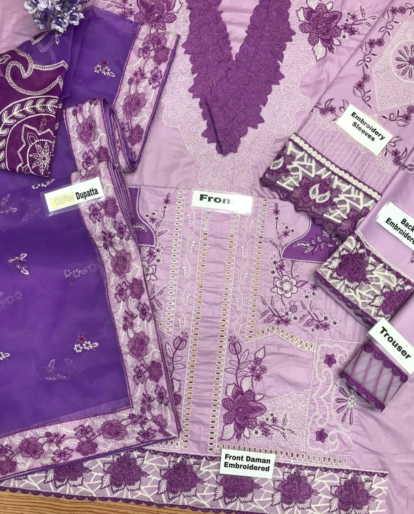 Mushq Lassana Wz-514 Premium Pure Lawn Embroidered Eid Collection 2025