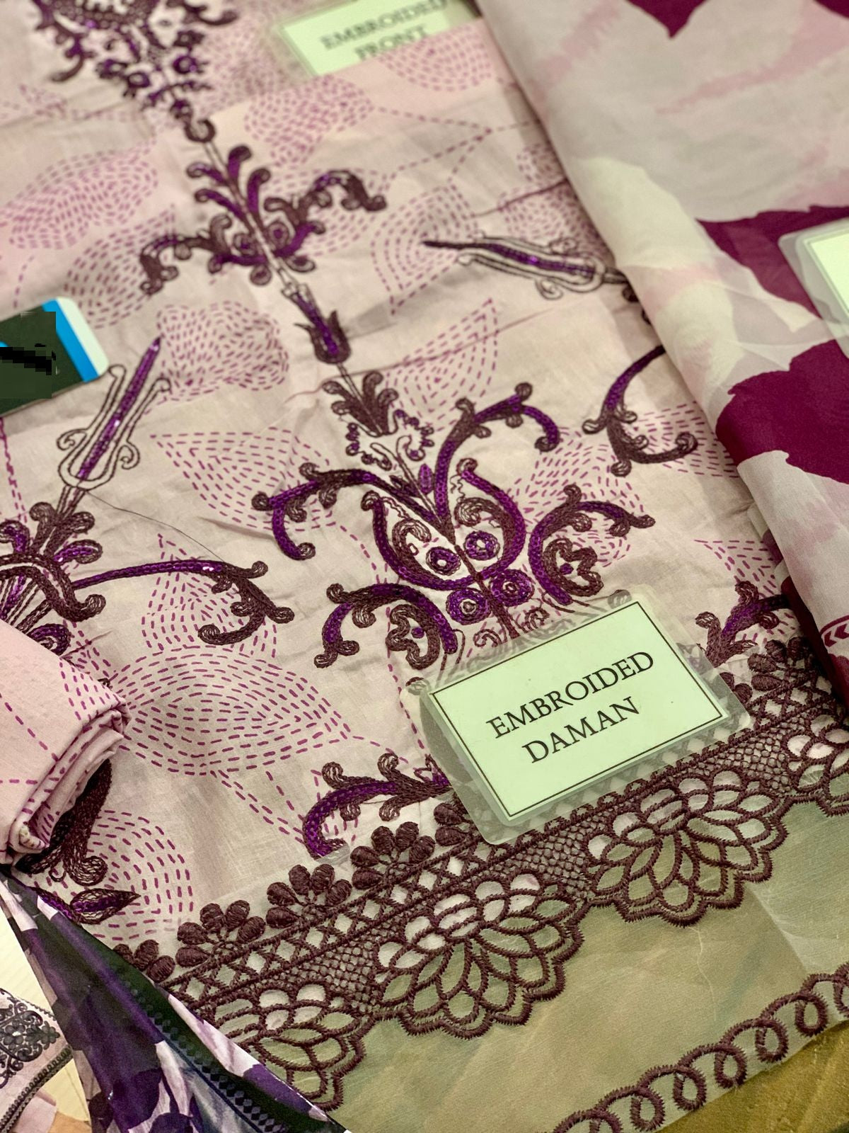 Bin Ilyas Light Purple Luxury Digital Lawn Embroidered With Silk Duppata Eid Collection 2025