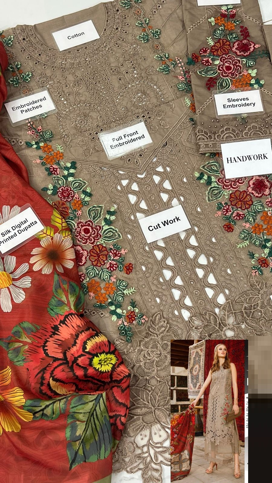 Maria B Wz-131 Chikankari Luxury Pure Lawn Embroidered Eid Collection 2025