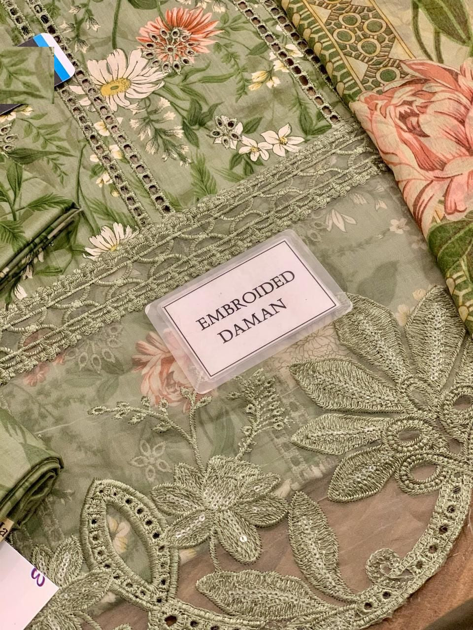 Maria B M Print Wz-250 Luxury Pure Lawn Embroidered Scifflie Eid Collection 2025