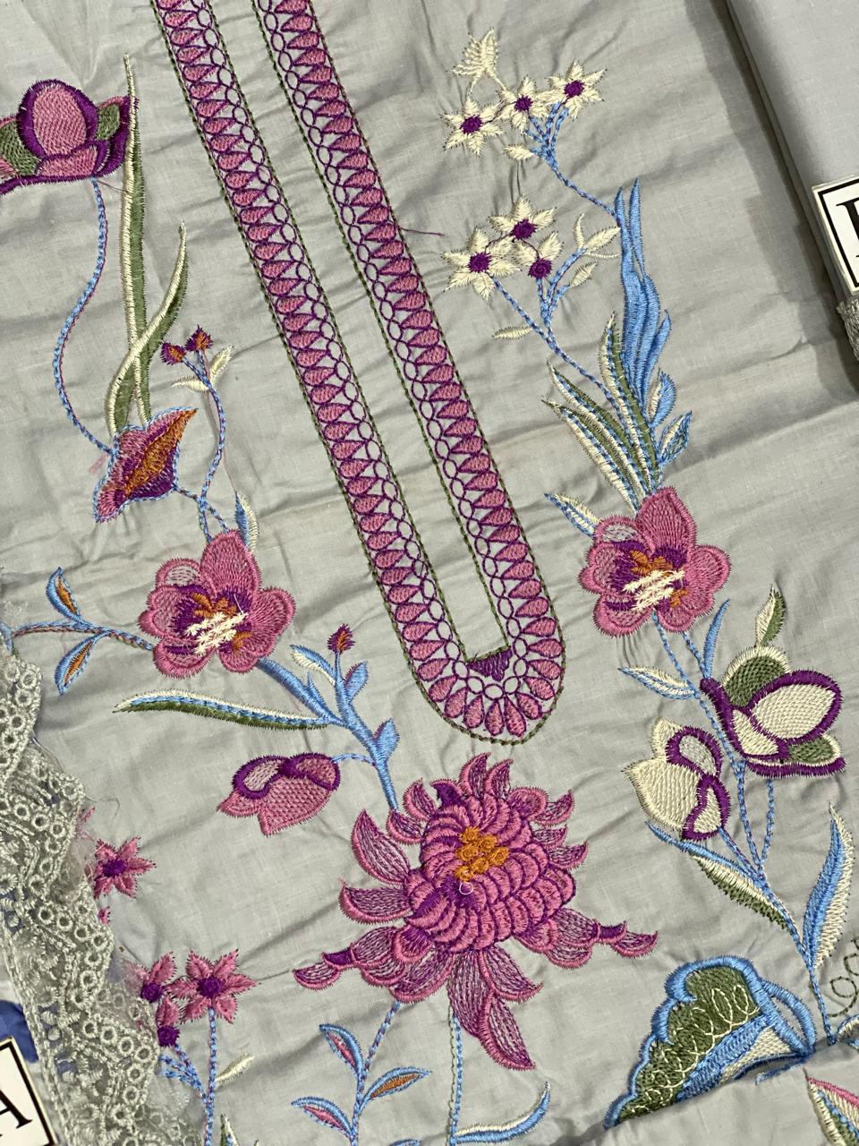 Zaha Wz-459 Luxury Pure Lawn Embroidered Eid Collection 2025