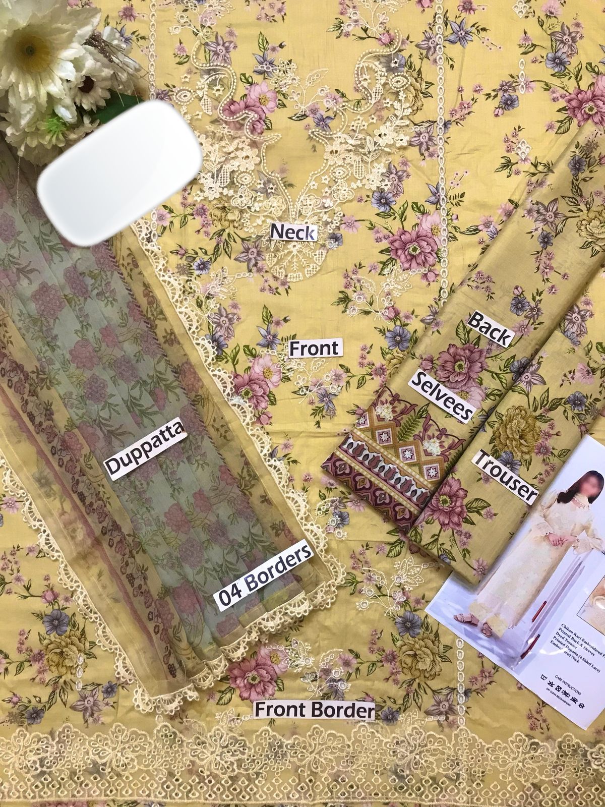 Baroque Wz-581 Luxury Pure Lawn Embroidered Eid Collection 2025