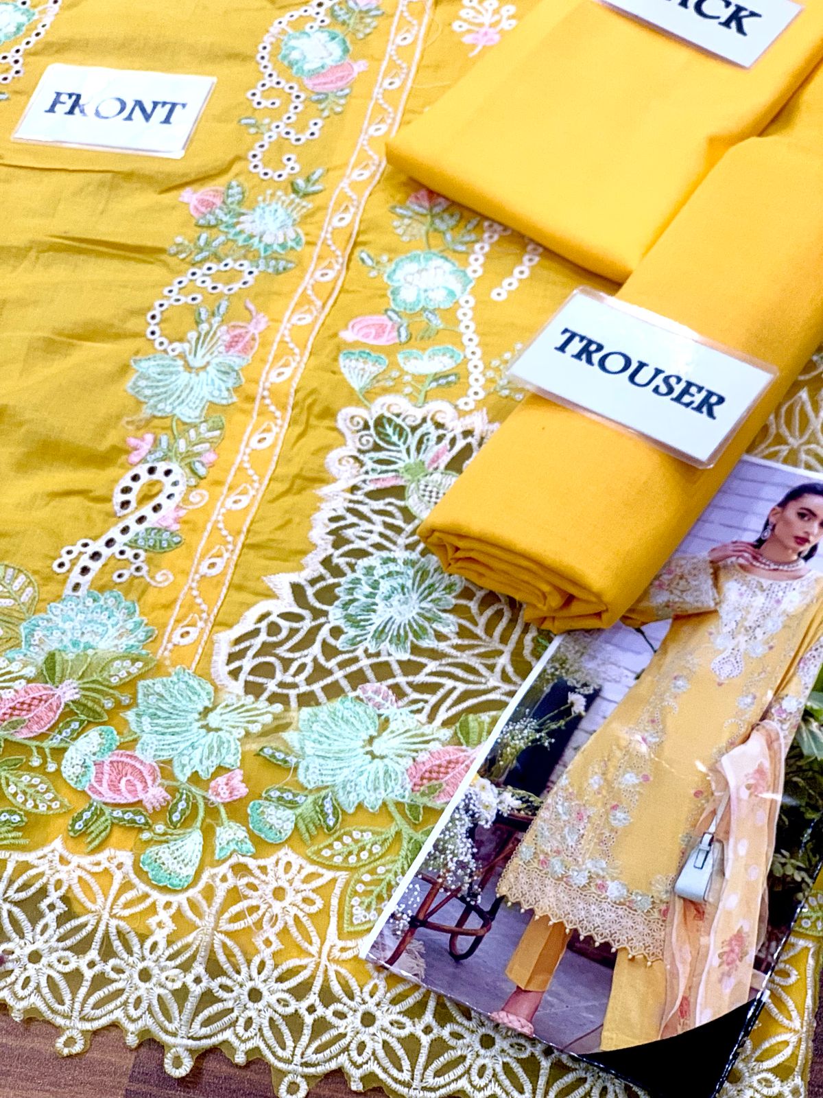 Maria B Most Beautiful Design Wz-917 Luxury Pure Lawn Embroidered Eid Ul Adha Collection 2025