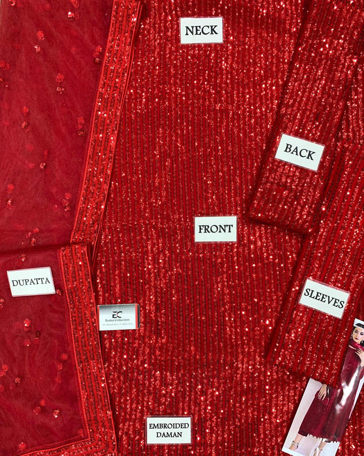 Baroque Semi Pure Chiffon Dress With Soft Net Duppata 2025