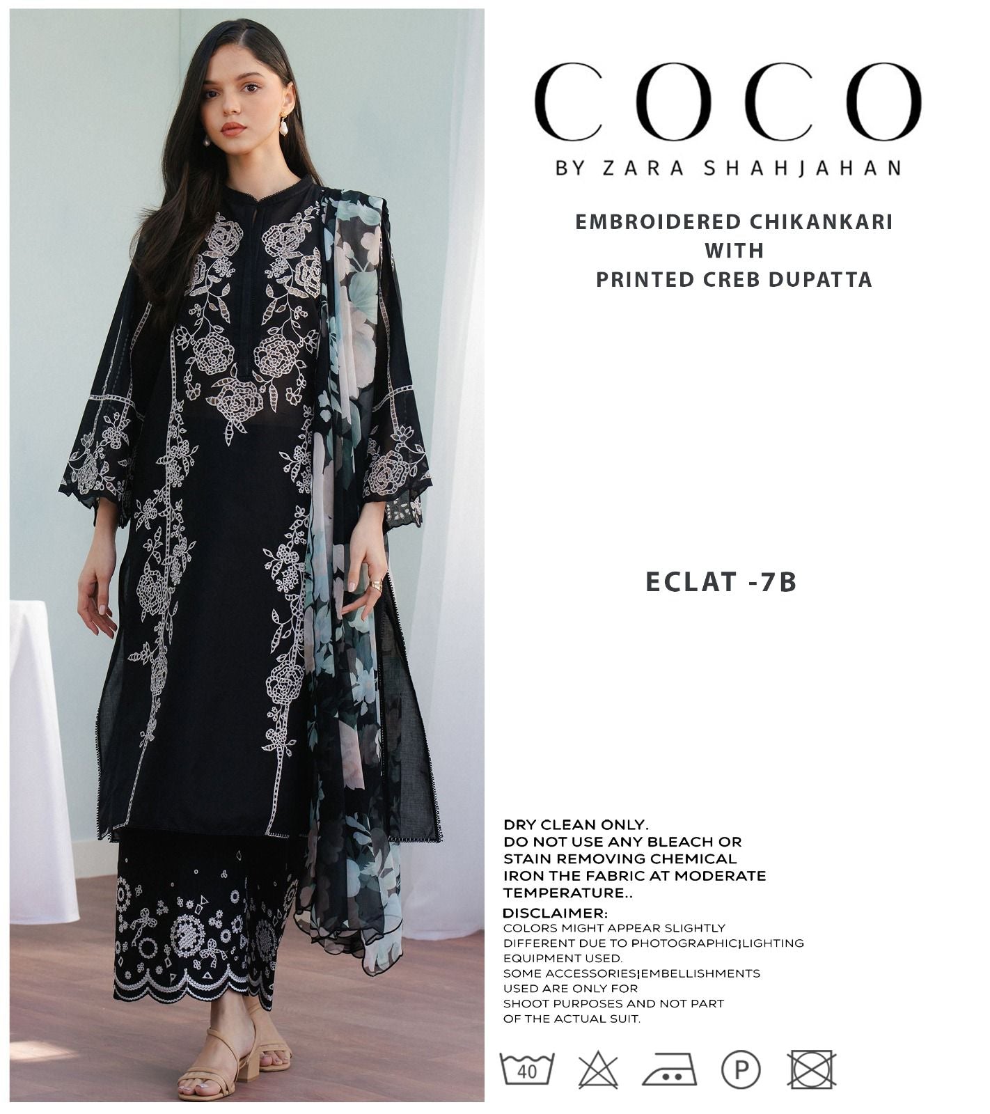 CoCo By Zara Shah Jahan Premium Pure Lawn Emb Dress With Chiffon Duppata 2025