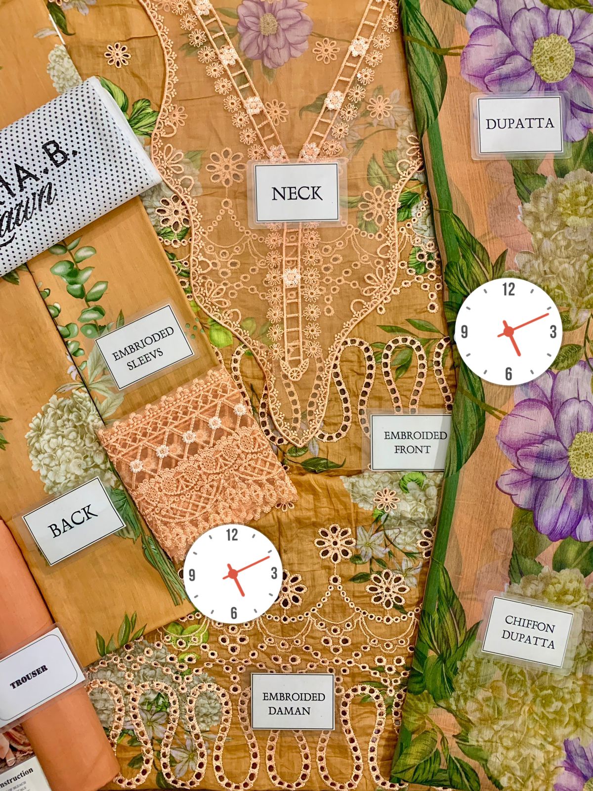 Maria b M Print Wz=773 3 Pcs Premium Pure Lawn With Chiffon Dupatta 2025
