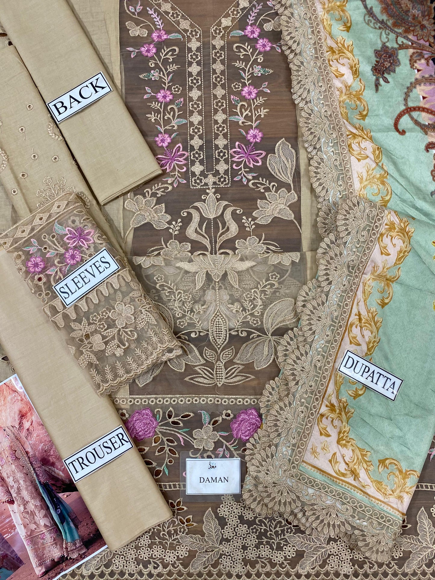Imrozia Serene Wz=776 3 Pcs Premium Pure Lawn Dress With Pure SIlk Emb Duppata 2025