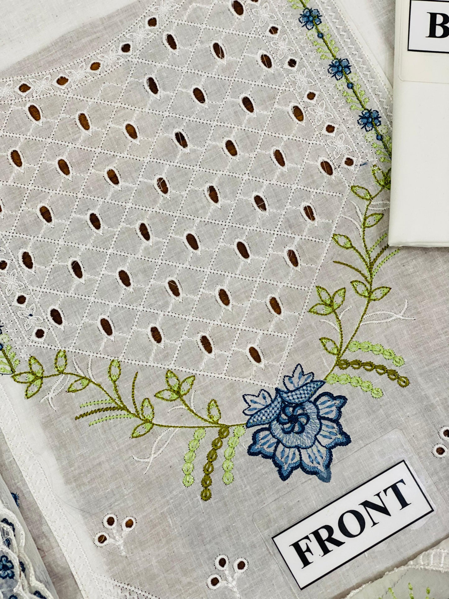 Jazmin Wz=014 Premium Pure Lawn Chikankari Emb Frock With Chiffon Duppata 2025