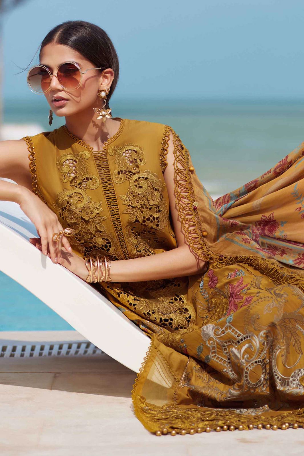 Maria b Hit Code Wz-037 Premium Pure Luxury Lawn Emb With Silk Emb Duppata 25