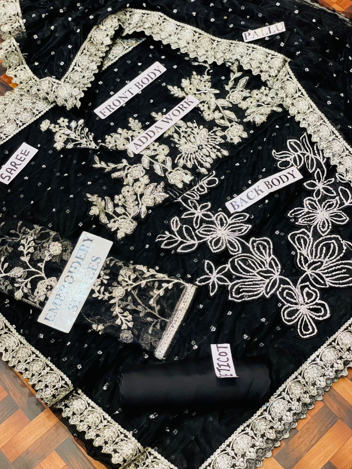 Iznik Beautiful Saree Soft Net Embroidered With Silk Peti Coat 2025