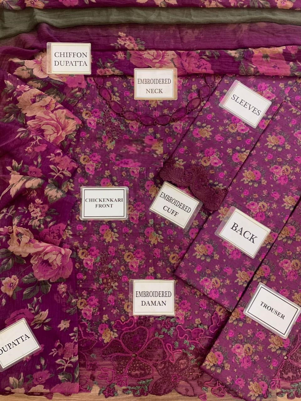 Iznik Hit Code EFL-09 Premium Pure Luxury Lawn Emb With Chiffon Emb Duppata 25