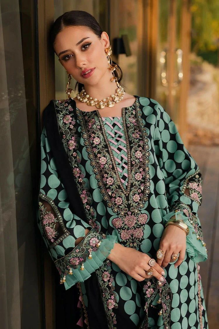 Charizma Wz=876 Pulka Dot Hot Article Premium Pure LAwn With Chiffon Duppata 2025