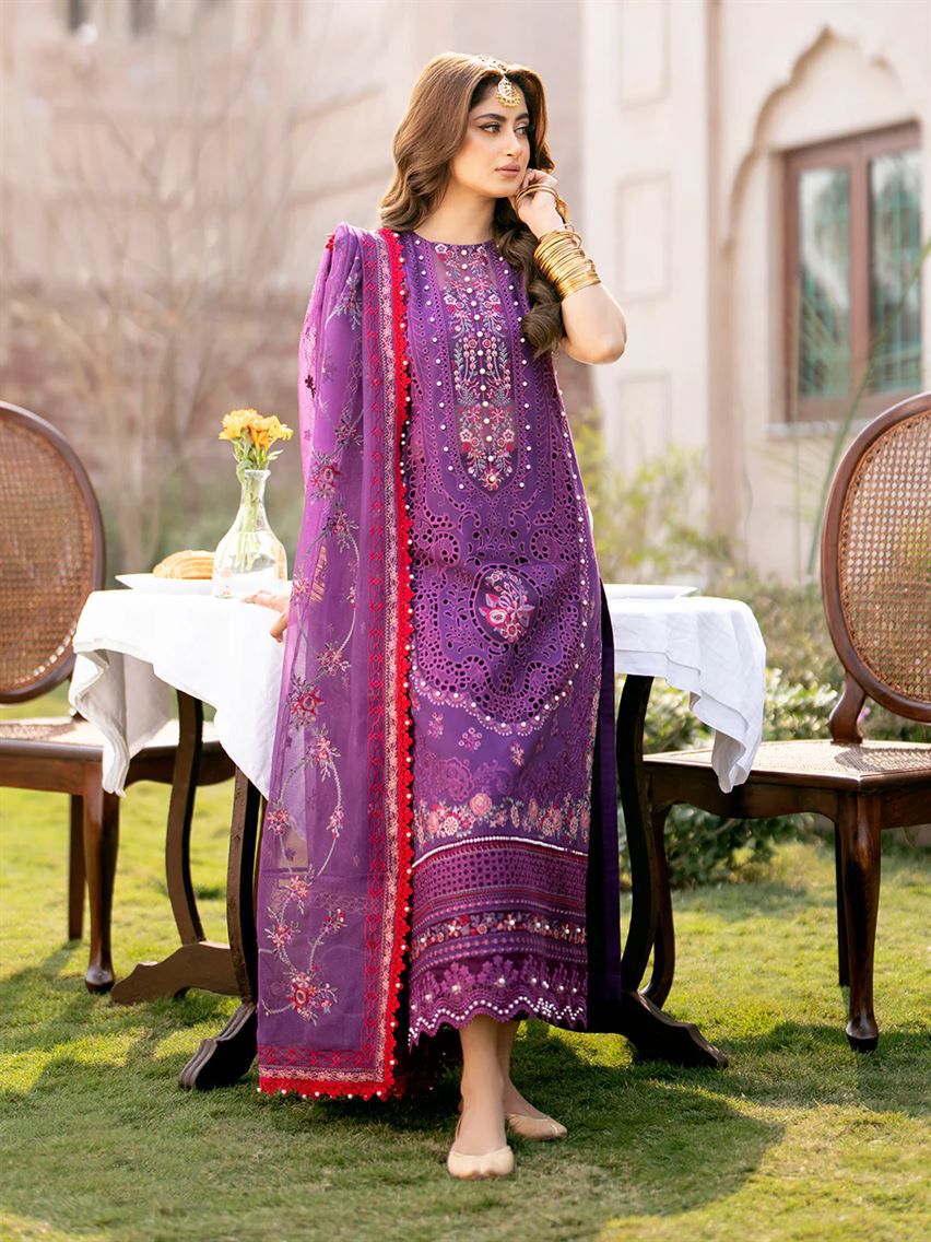 Bin Ilyas Wz=545 New Demanding Design Premium Luxury Lawn Chikankari 2025