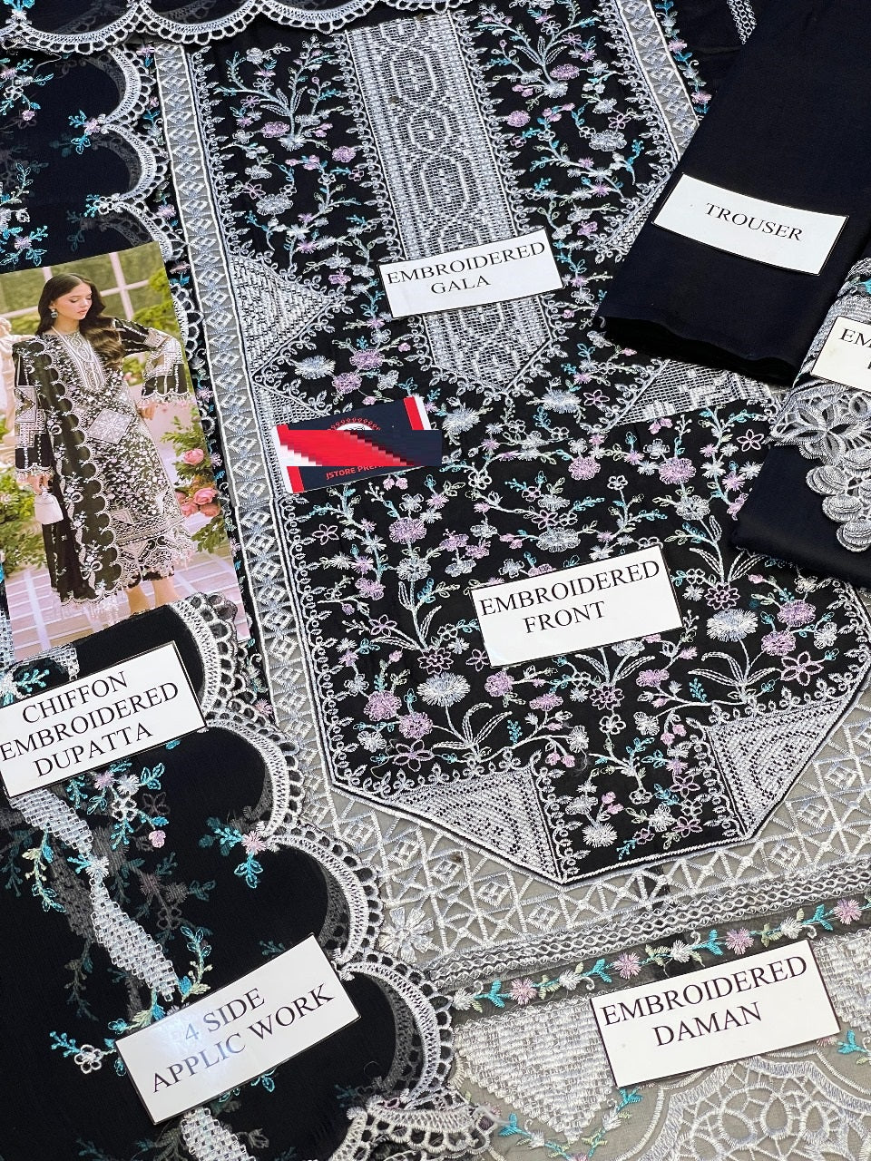 BIN ILYAS CROSS STICH LUXURY CHIKENKARI LAWN 2025