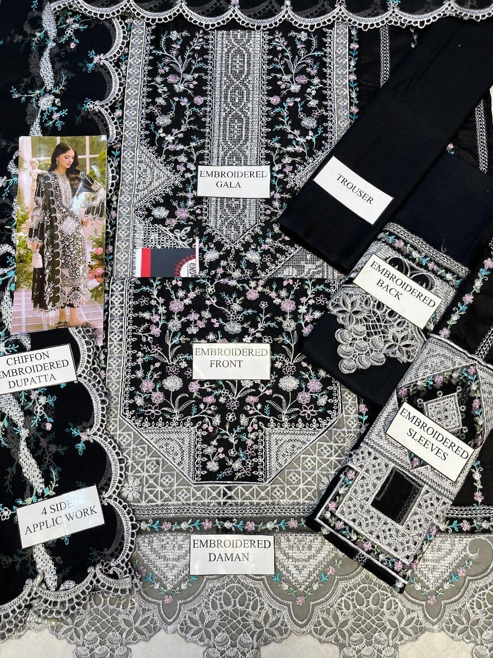 BIN ILYAS CROSS STICH LUXURY CHIKENKARI LAWN 2025
