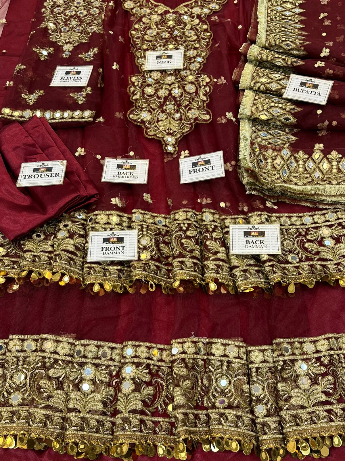 Kashee Designer Mehroon Frock Wedding Season 2025