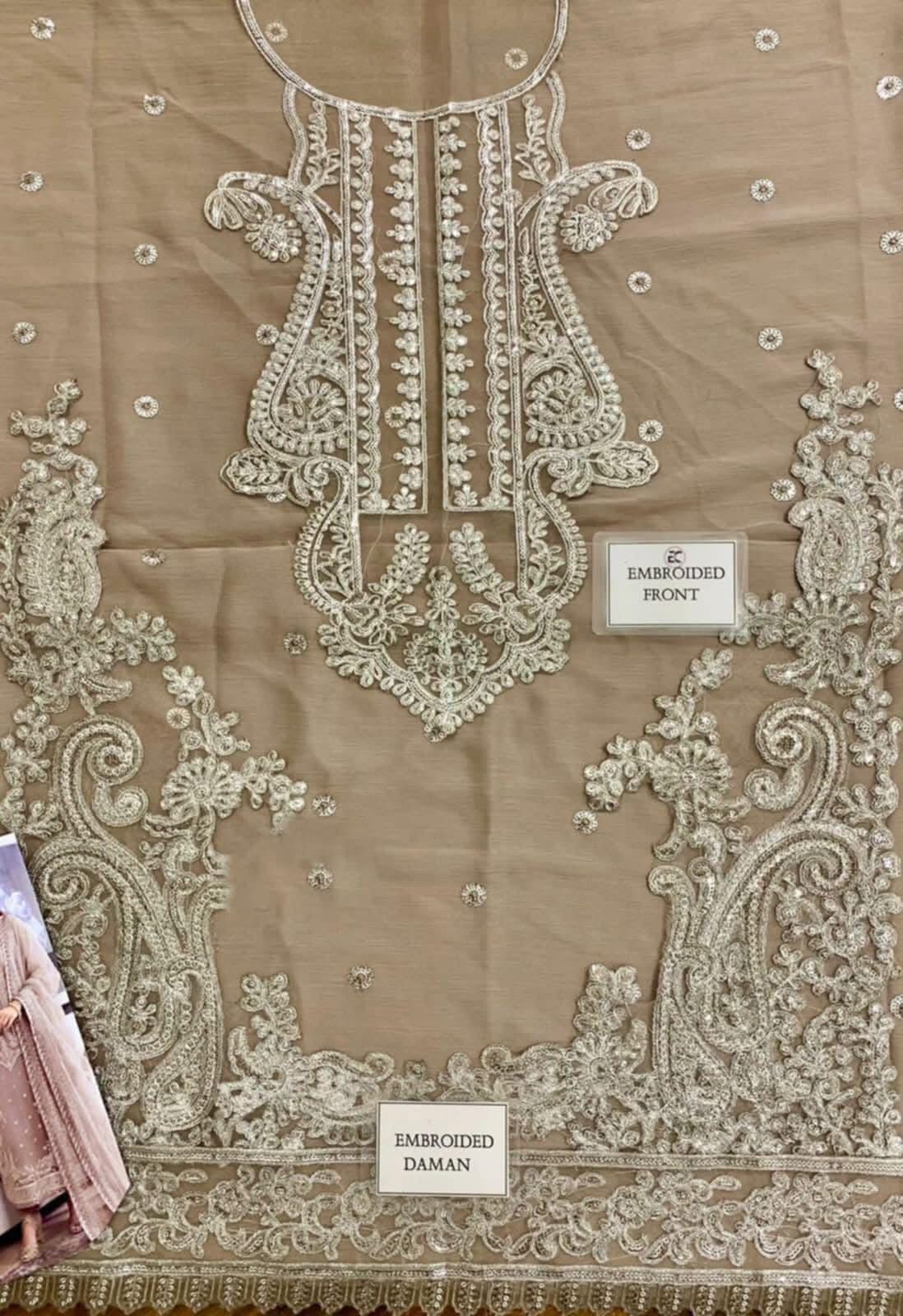 Asim Jofa Jhilmil Semi Pure Chiffon Pakistani Dress 2025