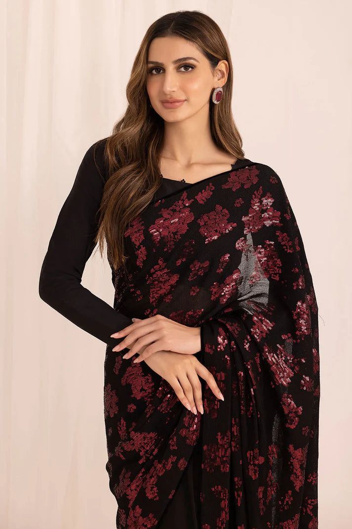 Jazmin Semi Pure Chiffon Most Hit Saree Wedding Season / Party Wear 2025