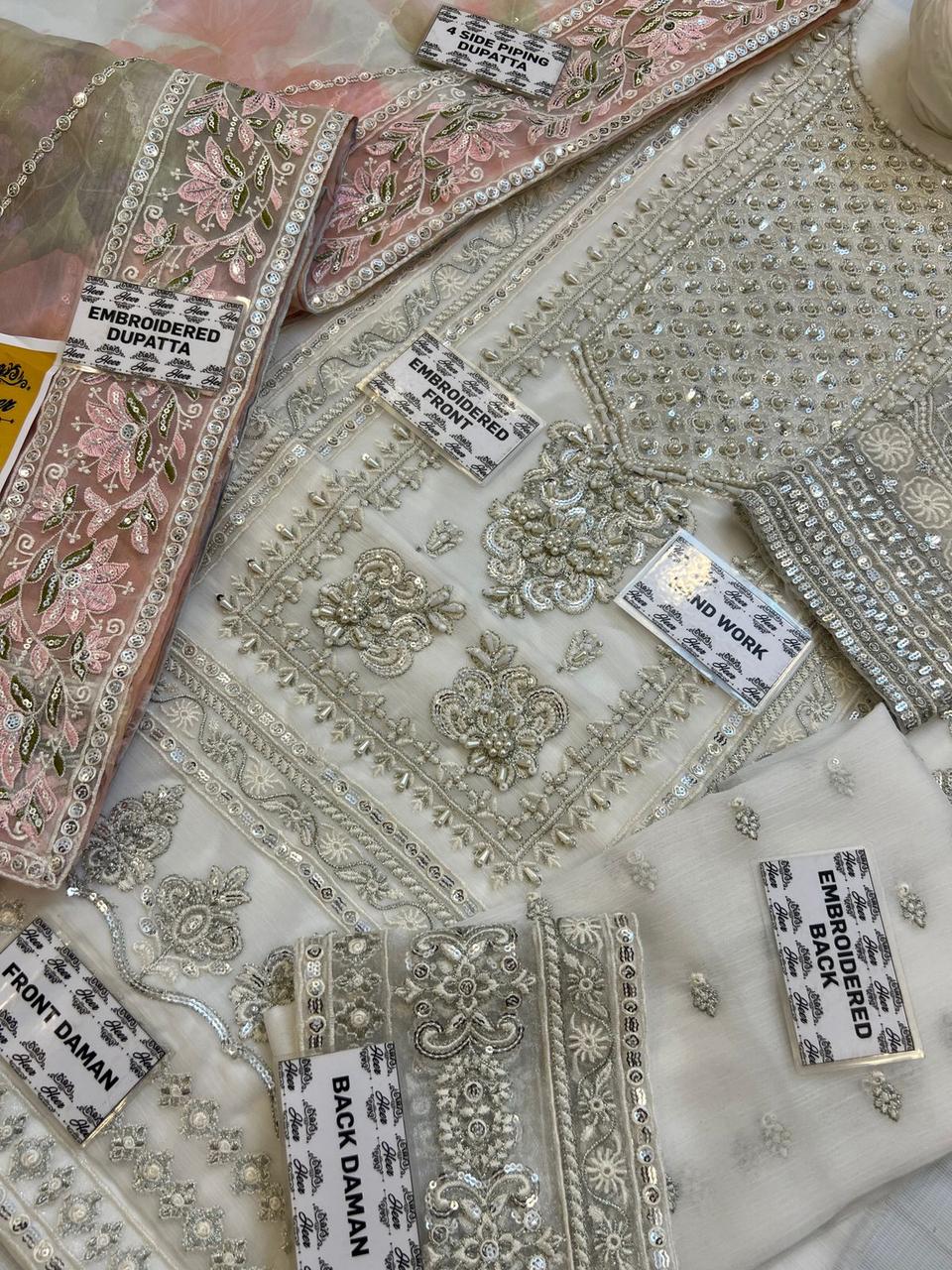 Wearza Wz-149 Semi Pure Chiffon Wedding & Party Wear Dress 2025
