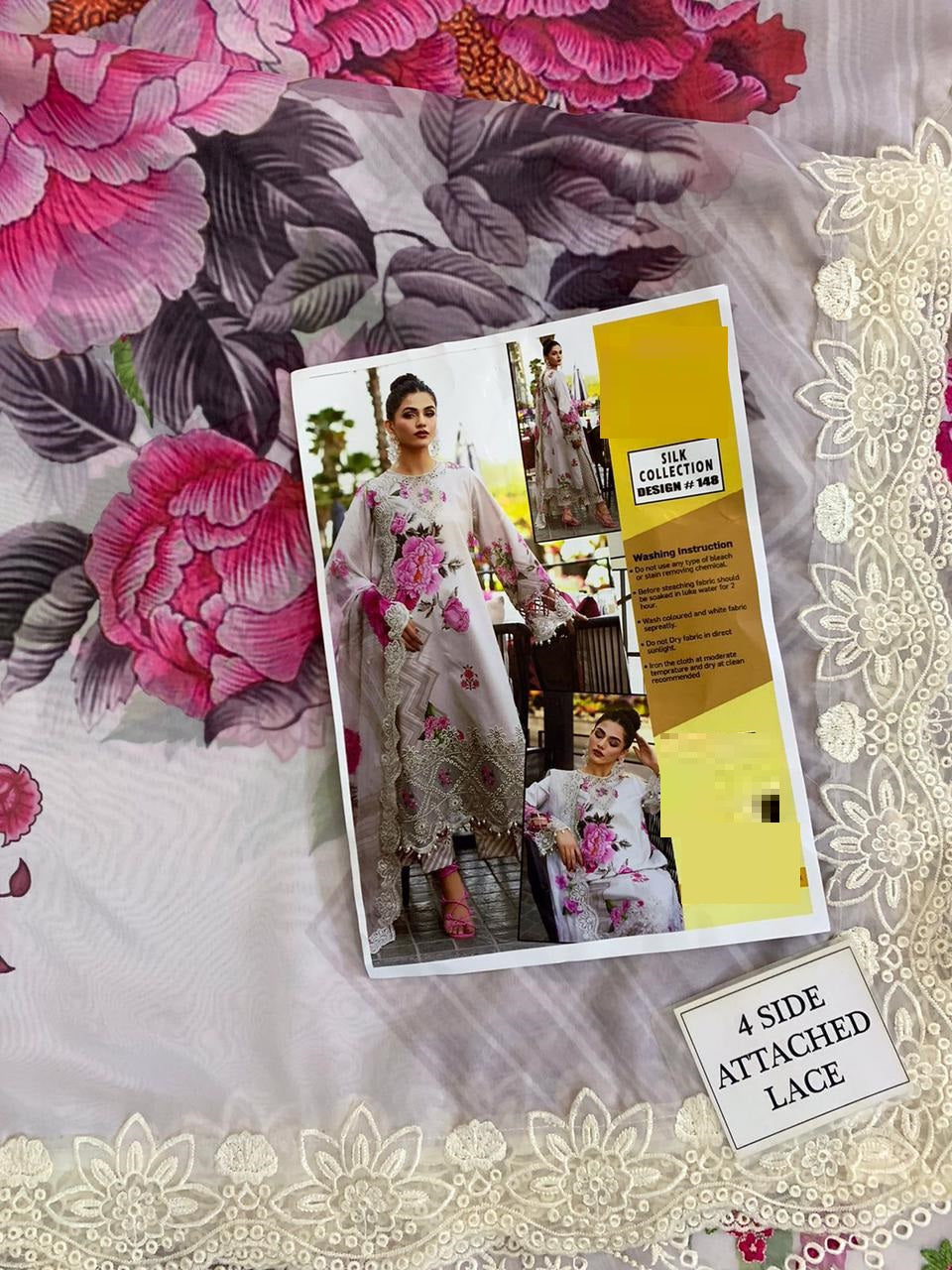 Zara Shahjahan Wz-172 Fully Silk Dress Party Wear 2025